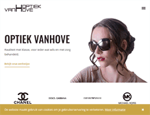 Tablet Screenshot of optiekvanhove.be